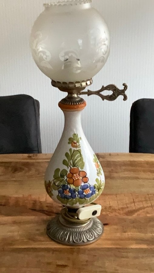 Vintage Tafellamp, Ophalen, Vintage, Meerkleurig, Met schakelaar