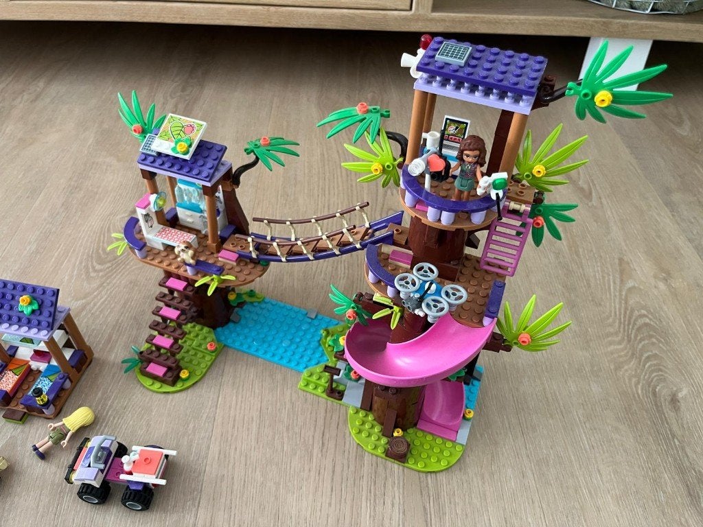 Lego friends jungle reddingsbasis en olifanten 41424 & 41421, Kinderen en Baby's, Inclusief instructies, Lego, Friends, Ophalen of Verzenden