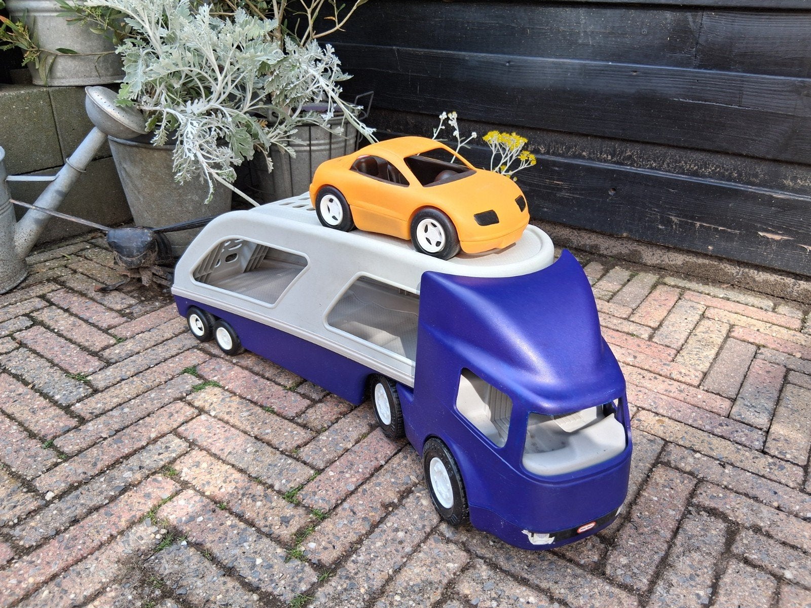 Little Tikes Vrachtauto met Auto - Speelgoed, Kinderen en Baby's, Ophalen of Verzenden, Gebruikt