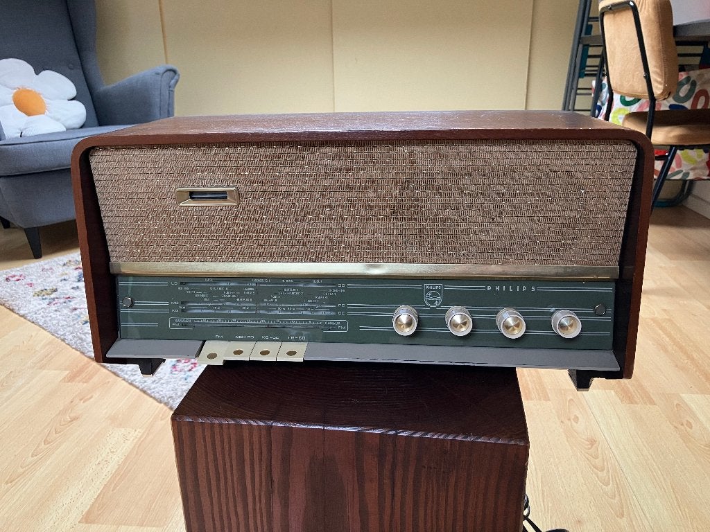 Vintage Philips radio, Ophalen, Gebruikt, Radio