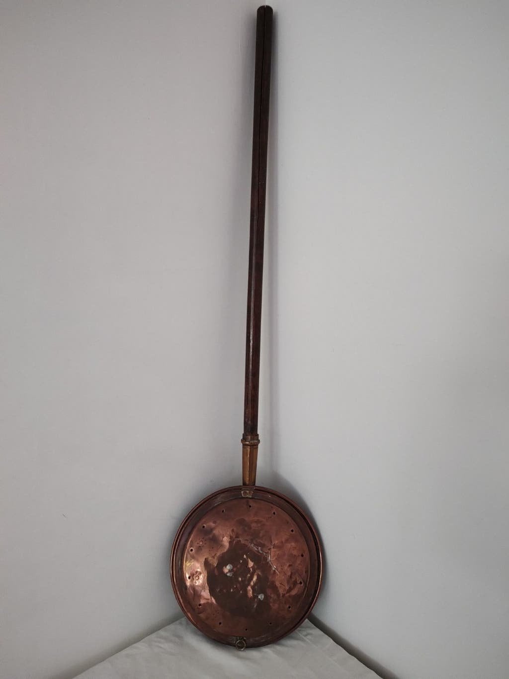 K733 Antieke Engelse Roodkoperen BEDDEPAN zeer fraai, Antiek en Kunst, Antiek | Woonaccessoires, Ophalen