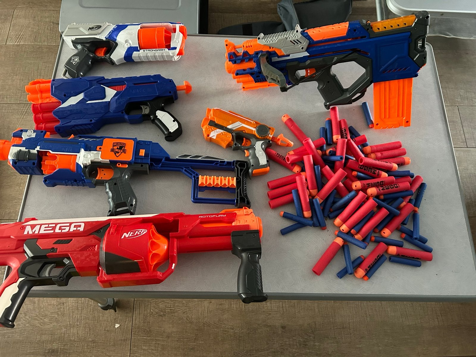 Grote Nerf Blaster Collectie met veel Darts, Ophalen of Verzenden, Gebruikt