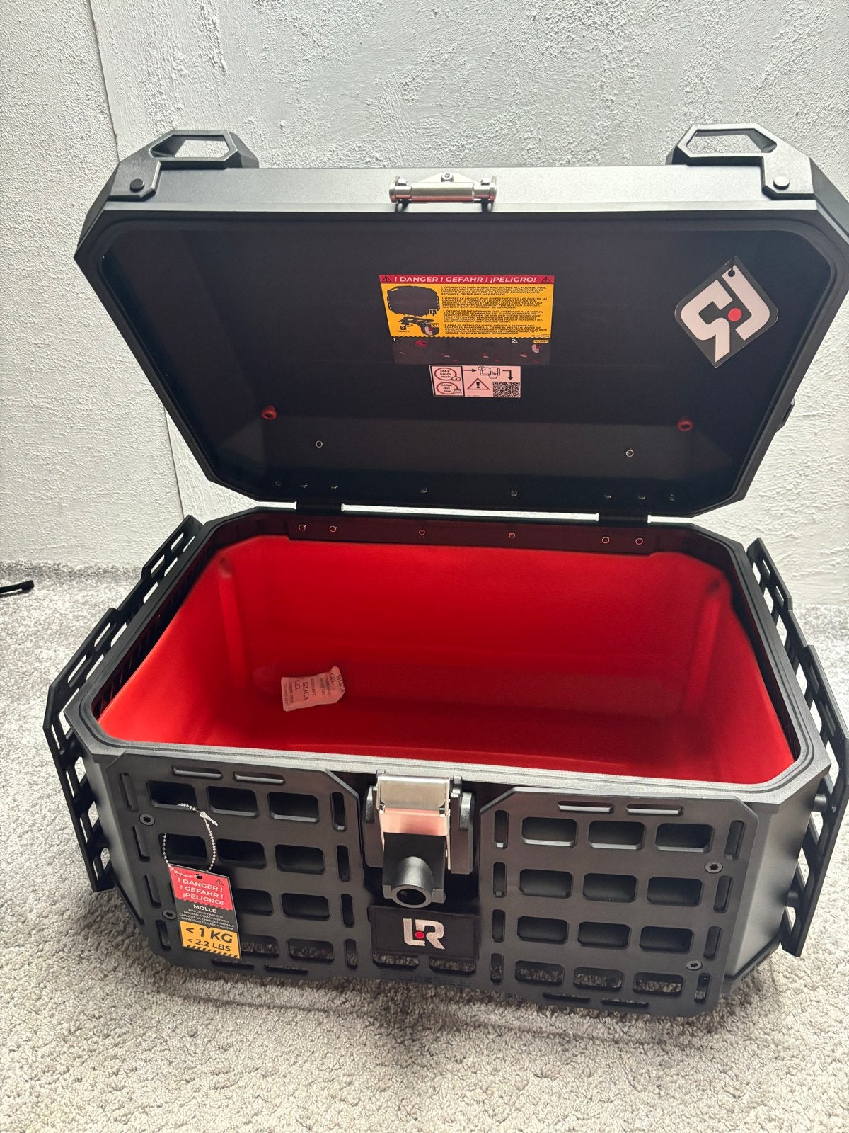 Lone Rider Moto case /topkoffer 57l Nieuw, Motoren, Accessoires | Koffers en Tassen, Ophalen, Nieuw