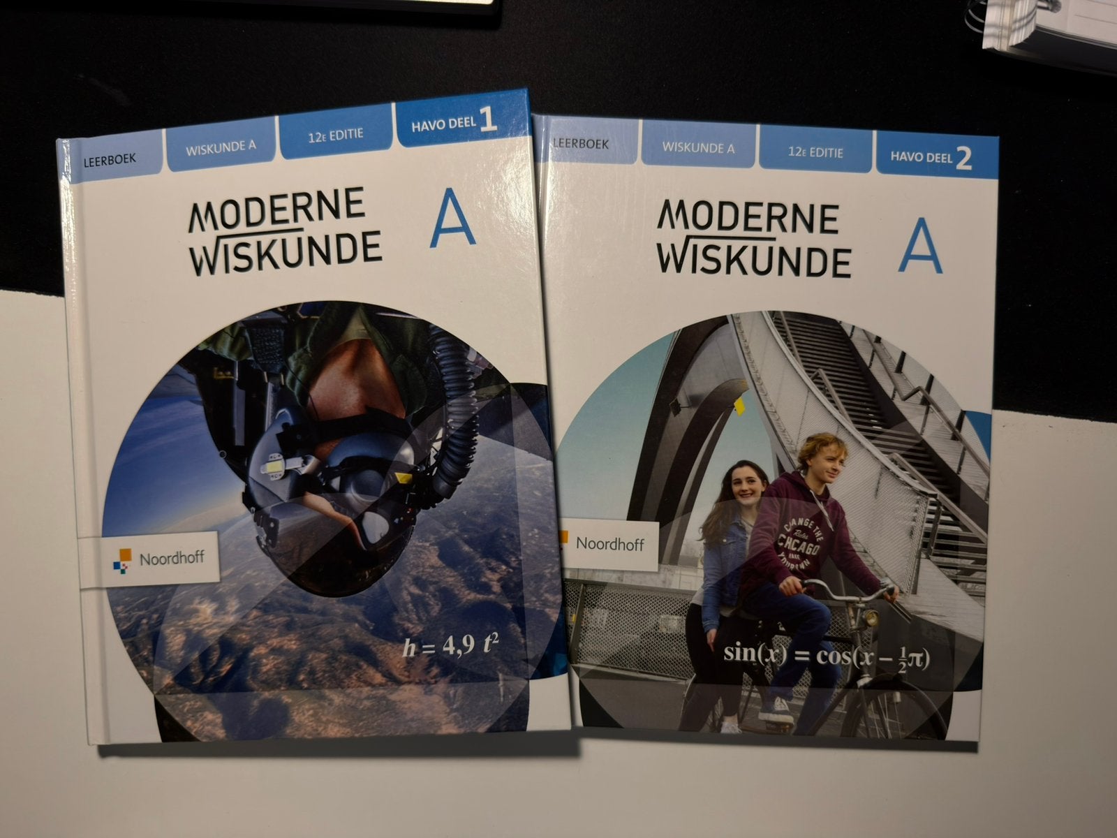 Moderne Wiskunde A havo deel 1 en 2 boeken 12e editie, Boeken, Ophalen of Verzenden, Alpha, Zo goed als nieuw