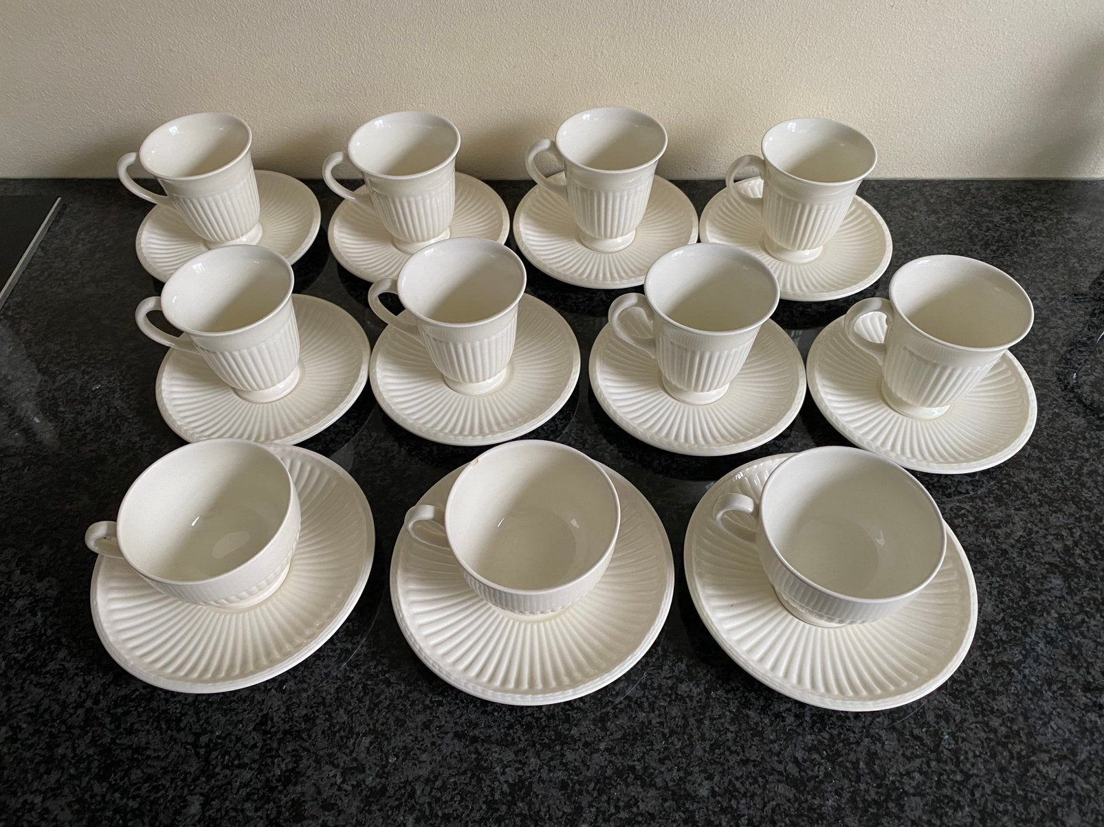 Wedgwood kop en schotels servies in nette staat., Ophalen
