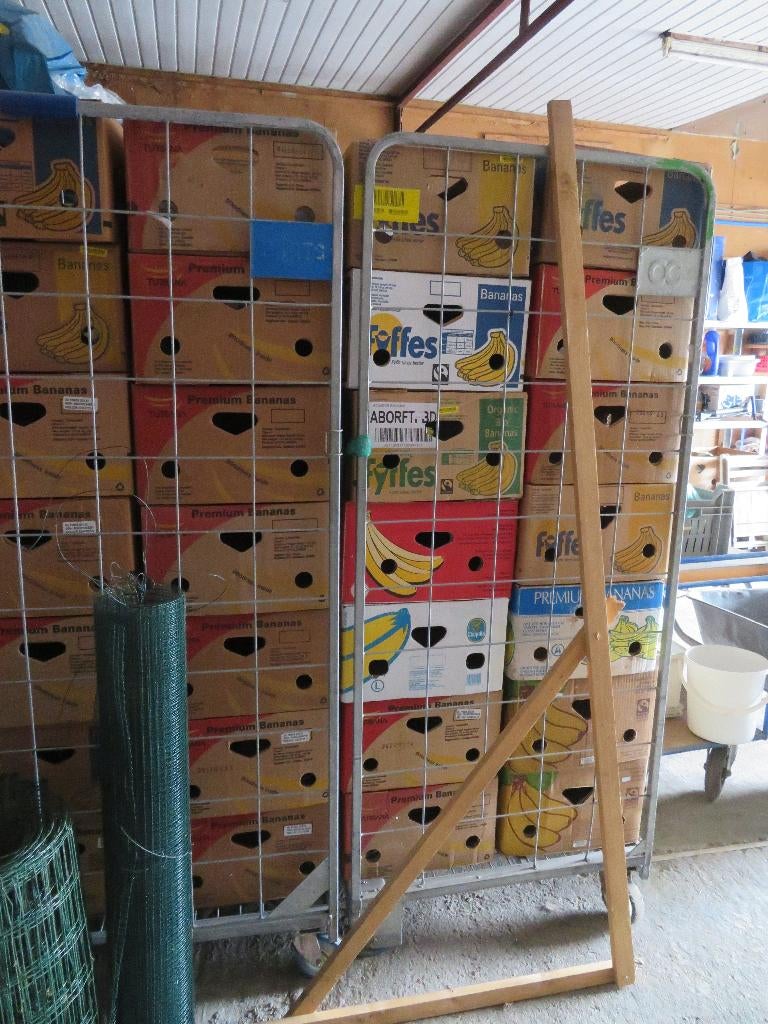 Verhuizing?? Ruim 70 bananendozen en enkele winkelkarren, Doe-het-zelf en Verbouw, Kratten en Dozen, Ophalen, Doos, 60 cm of meer