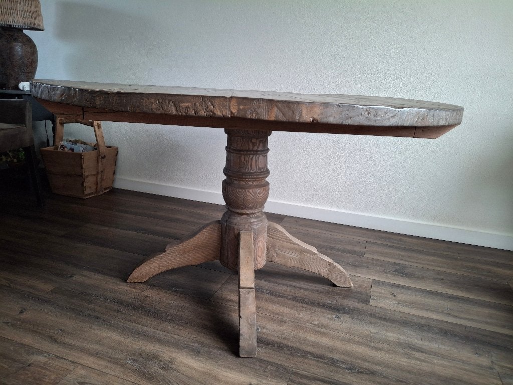 Eettafel, Huis en Inrichting, Tafels | Eettafels, Ophalen, Rond, Vijf personen of meer, 100 tot 150 cm