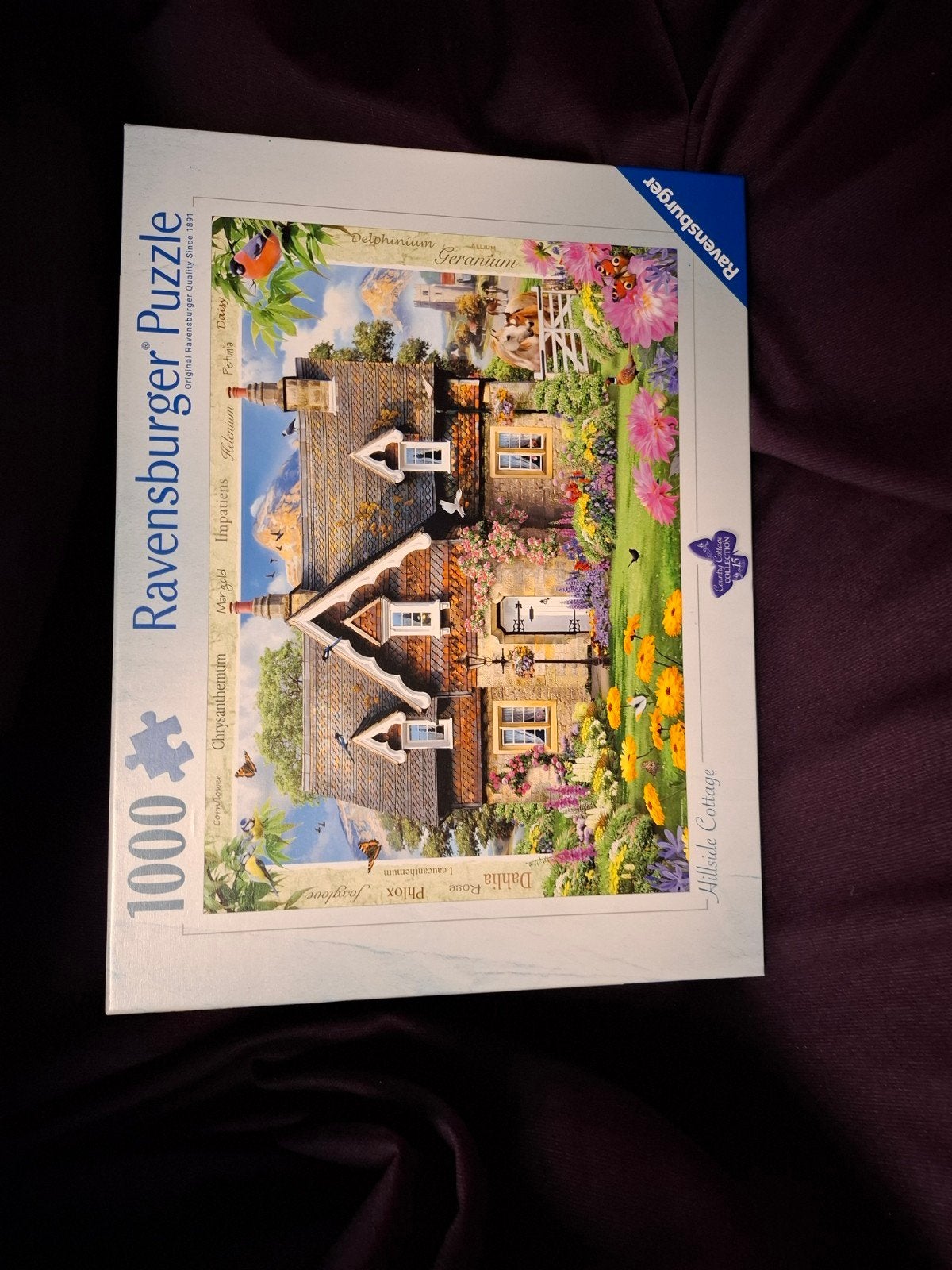 Ravensburger Legpuzzel 1000 stukjes - Hillside Cottage, Ophalen of Verzenden, 500 t/m 1500 stukjes, Zo goed als nieuw, Legpuzzel
