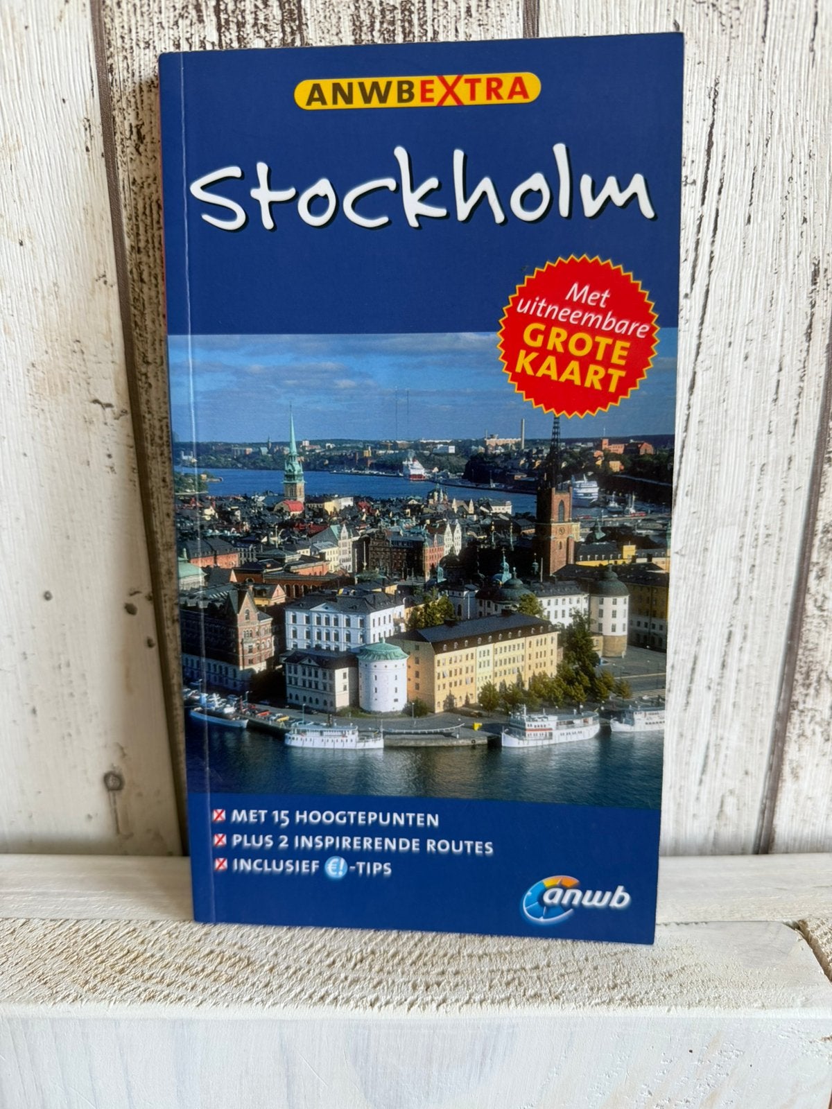 Petra Juling - Stockholm ANWB reisgids met grote kaart, Europa, Ophalen of Verzenden, Zo goed als nieuw, Reisgids of -boek