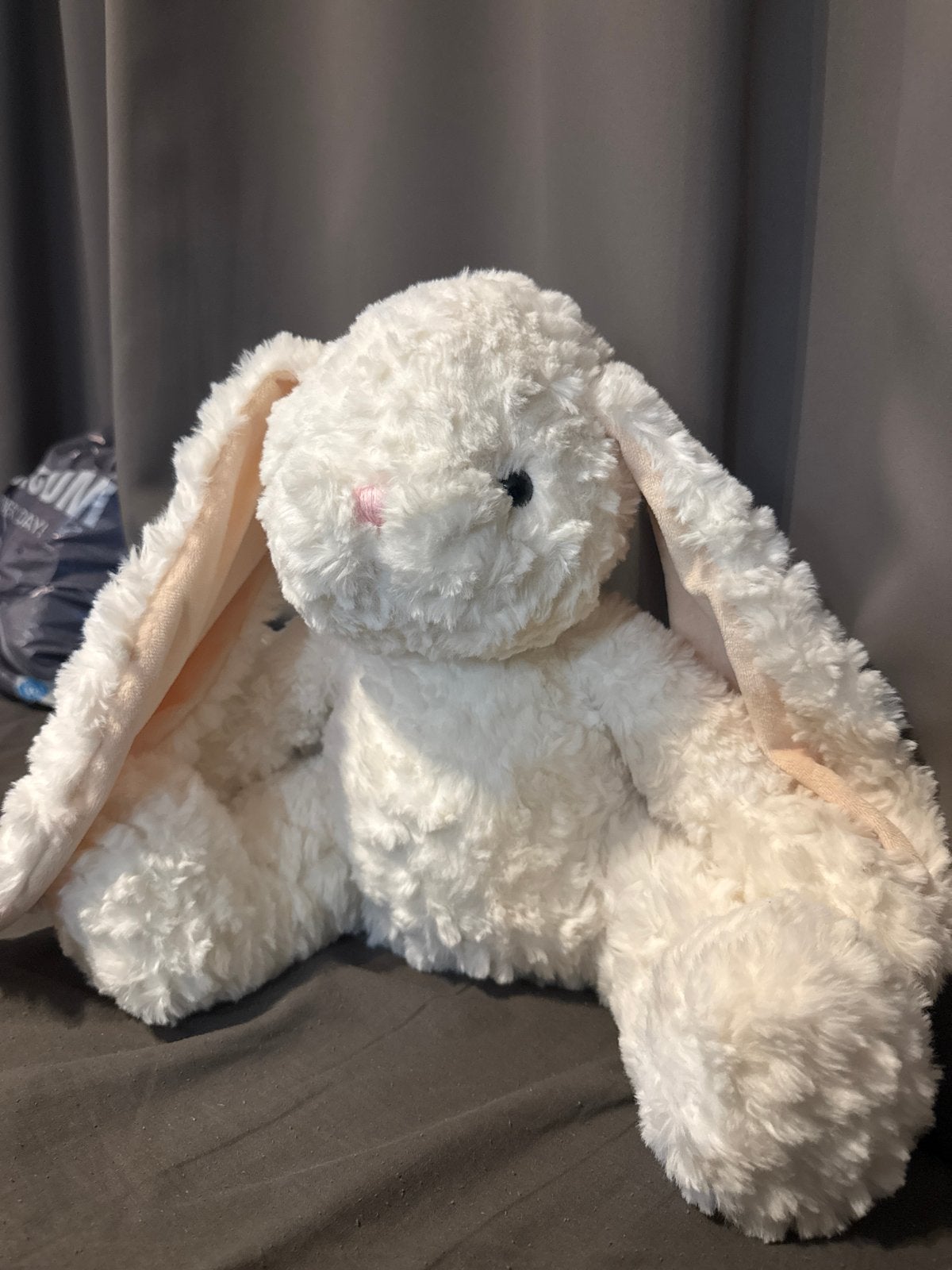 Grote witte knuffel konijn - Kermis gewonnen, Ophalen, Middelgroot (20 tot 80 cm), Wit, Konijn