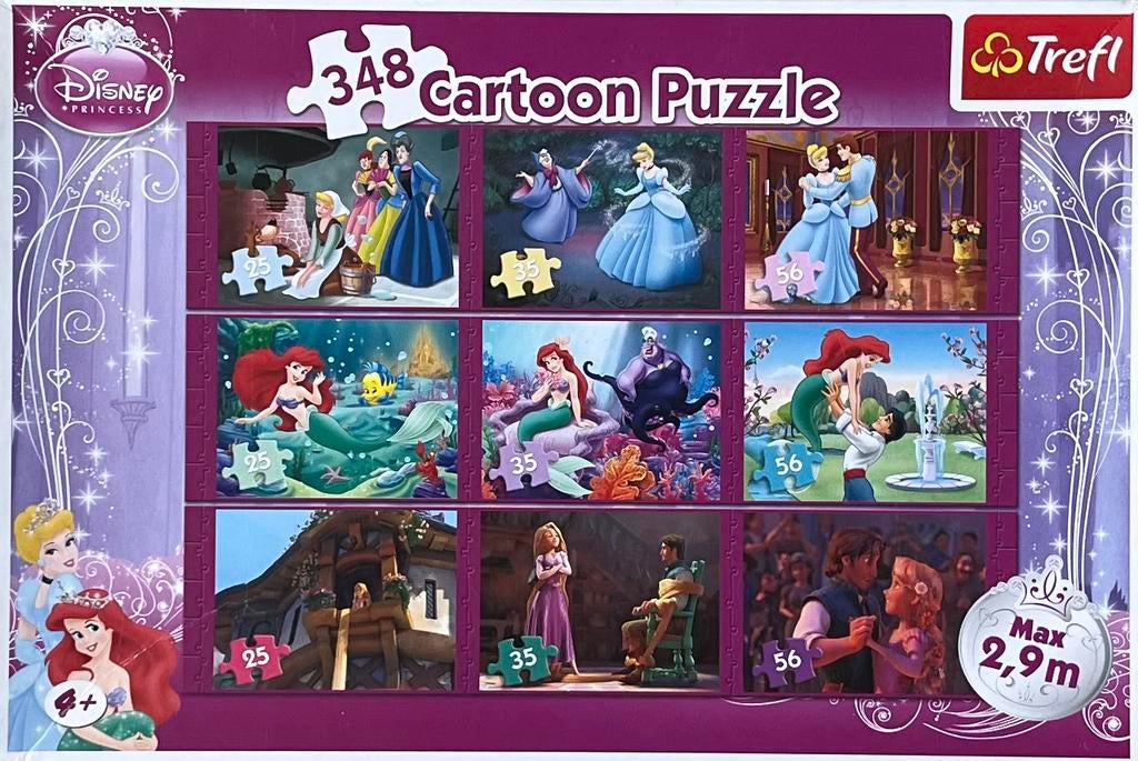 Disney - Cartoon Puzzle, Princess, Ophalen, 10 tot 50 stukjes, Gebruikt, 4 tot 6 jaar