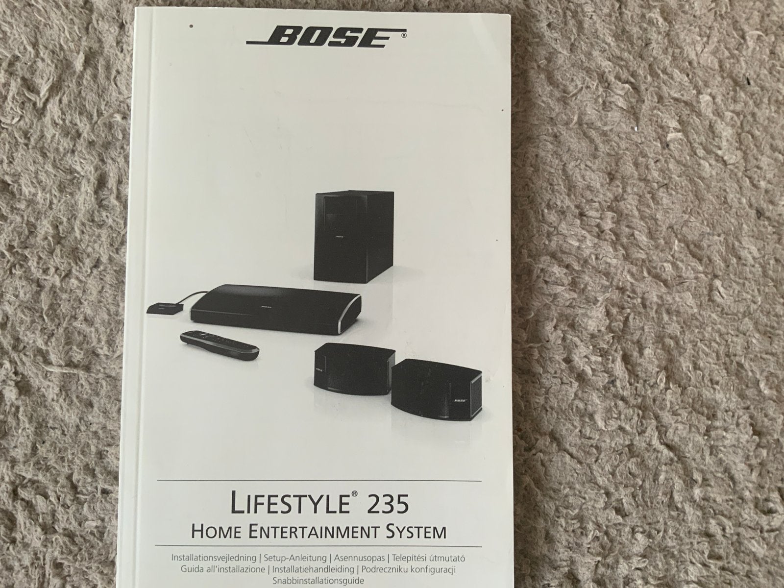 Bose Lifestyle 235 Home Entertainment System, Overige systemen, 70 watt of meer, Zo goed als nieuw, Overige spelers