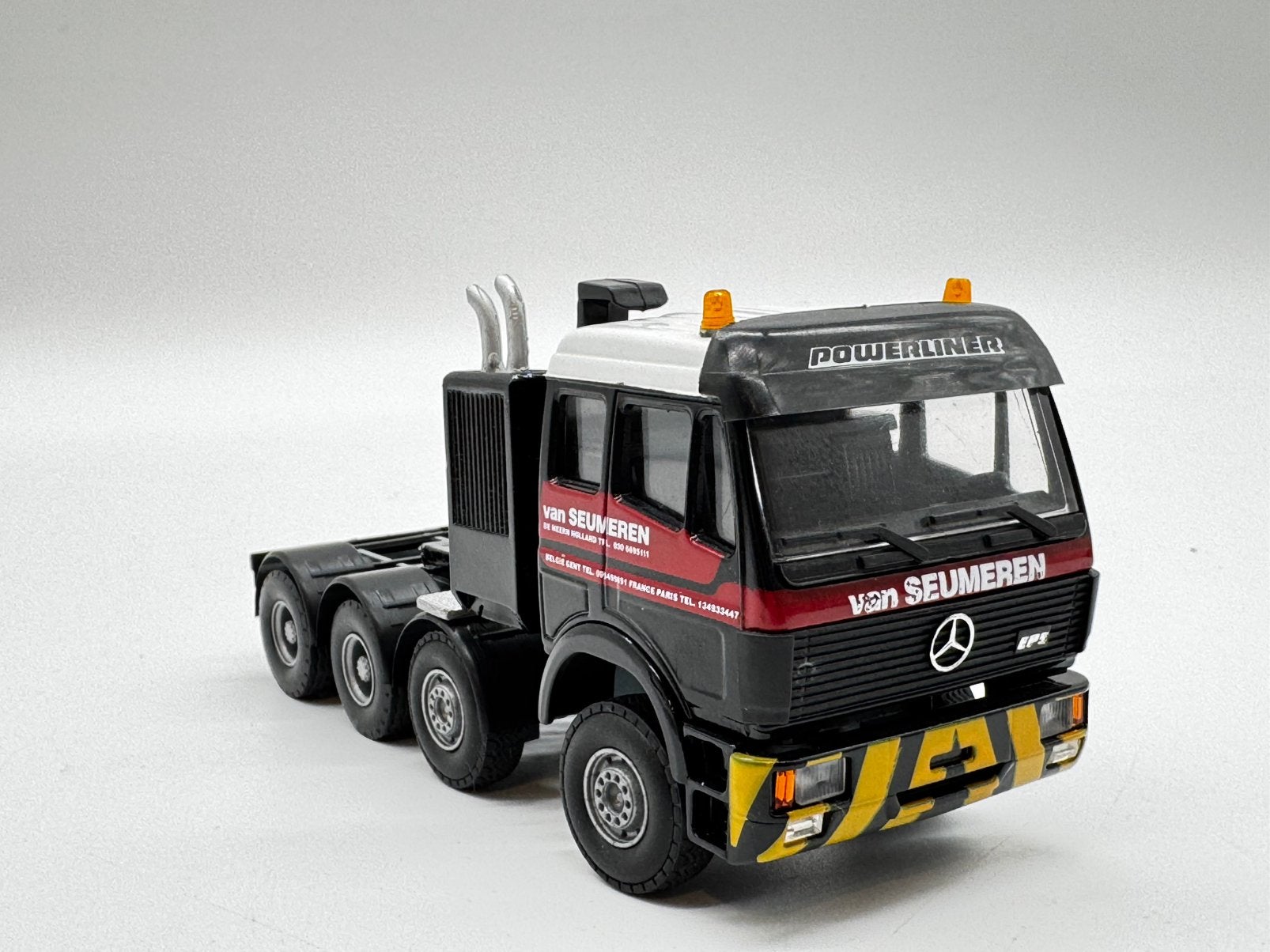 ZON MODEL MERCEDES SK 8x4 POWERLINER van SEUMEREN, Overige merken, ., Nieuw, Ophalen of Verzenden