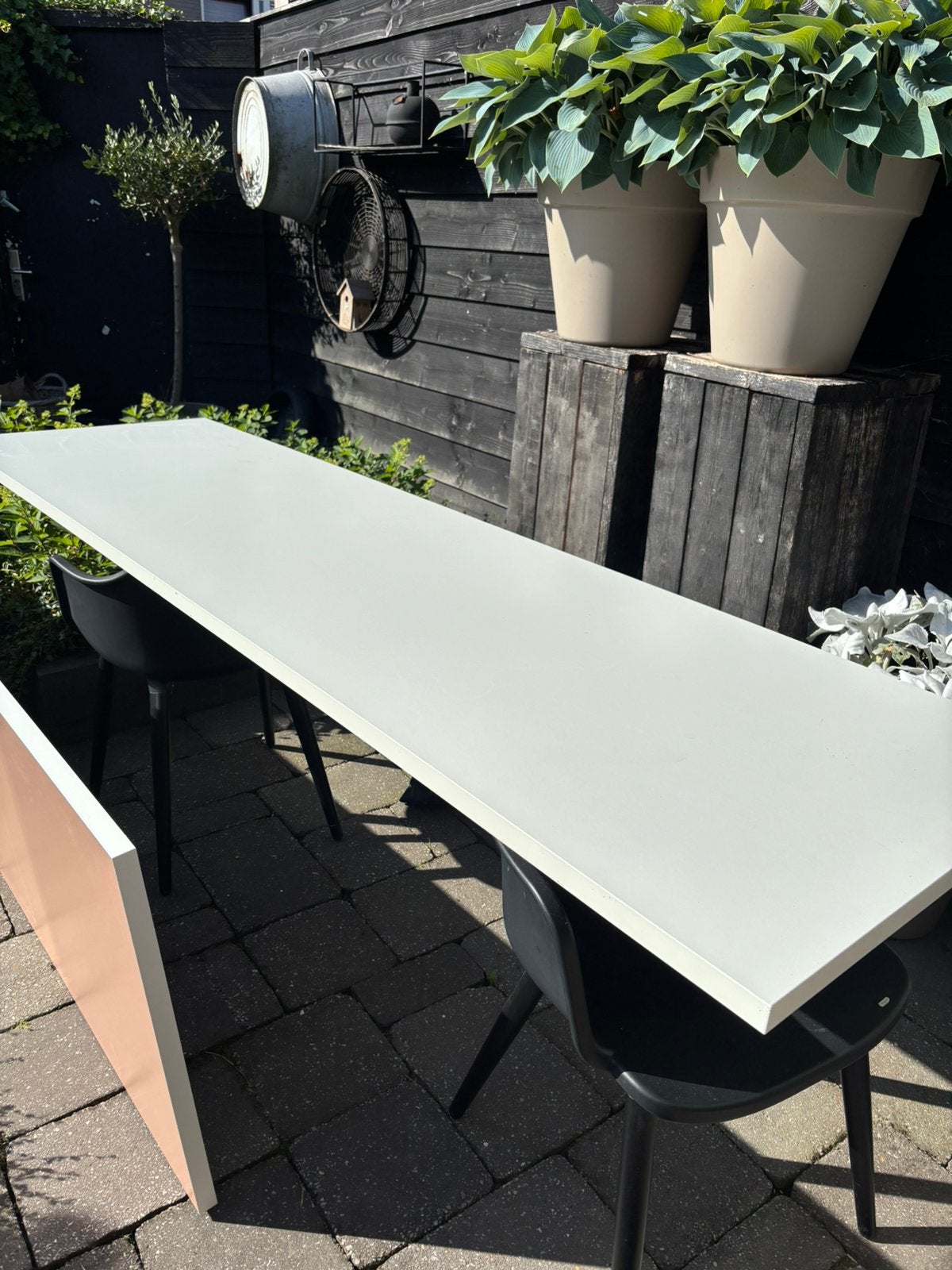 Wit keukenwerkblad van ikea, Ophalen, Wit, Zo goed als nieuw, 200 cm of meer