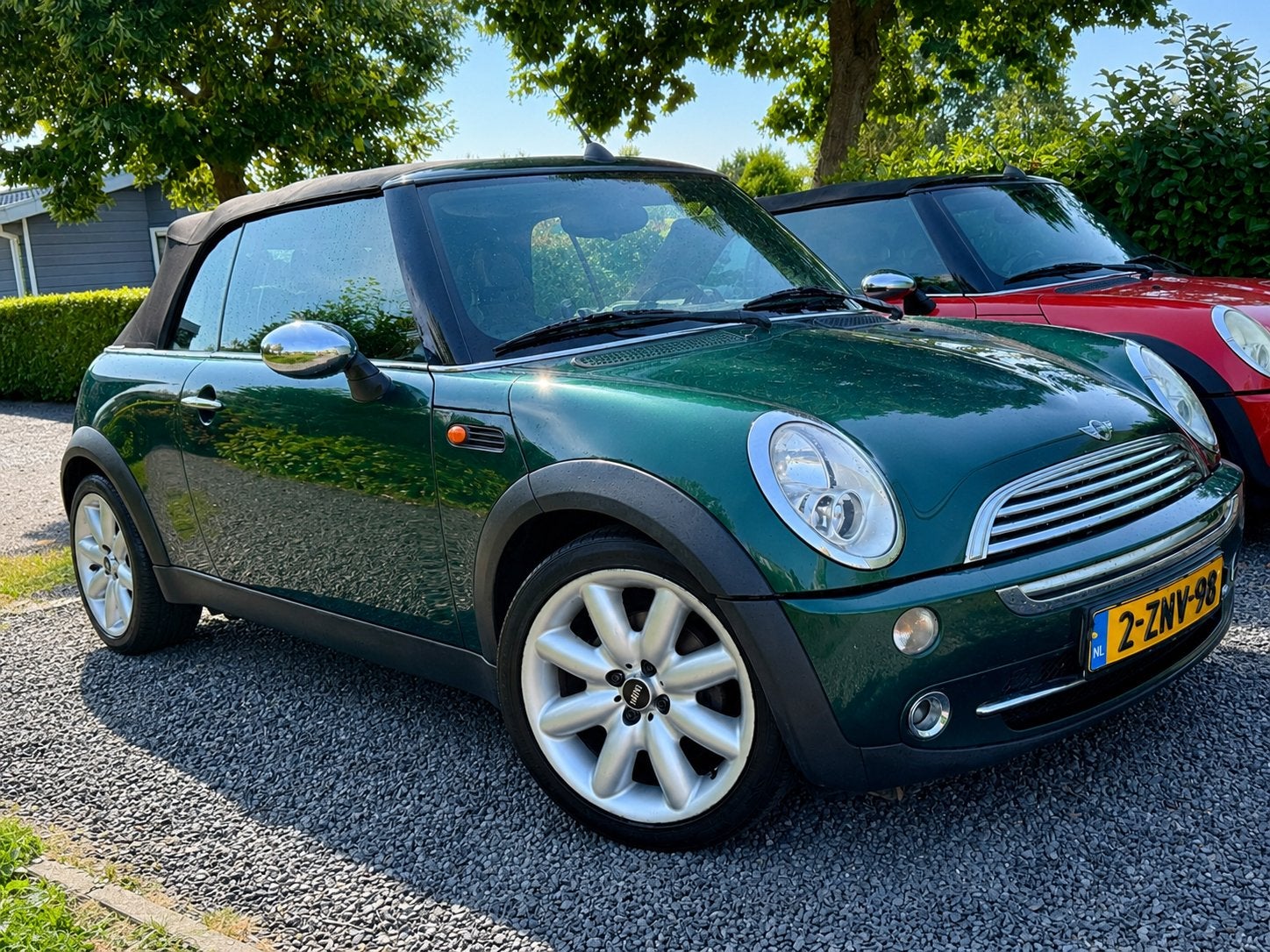 Mini 1.6 16V Cooper Cabrio AUT 2004 Groen, 4 cilinders, 4 stoelen, 115 pk, Particulier