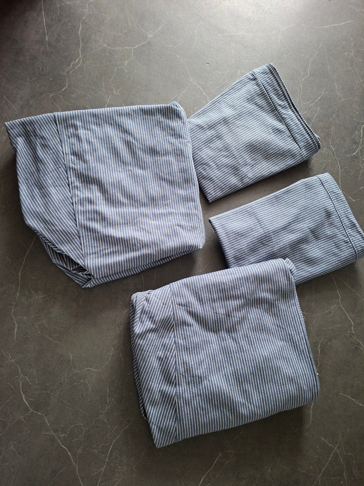 Strandmon hoezen, Gebruikt, Blauw, IKEA, Afneembare hoes