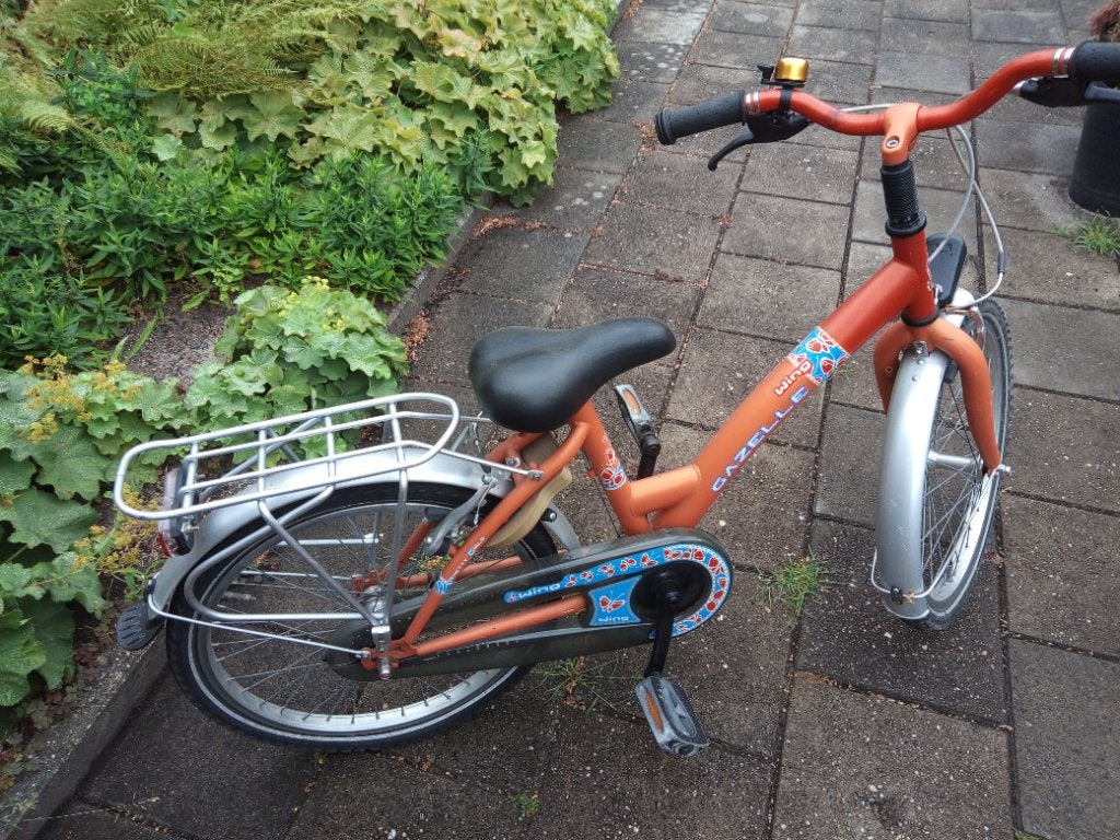 Kinderfietsen, Ophalen, Terugtraprem, Gazelle, 16 tot 20 inch