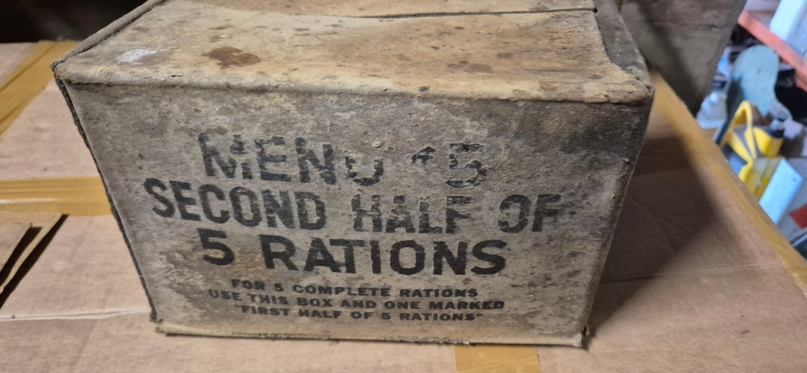 Menu 5 doos, Verzenden, Landmacht, Amerika, Overige typen