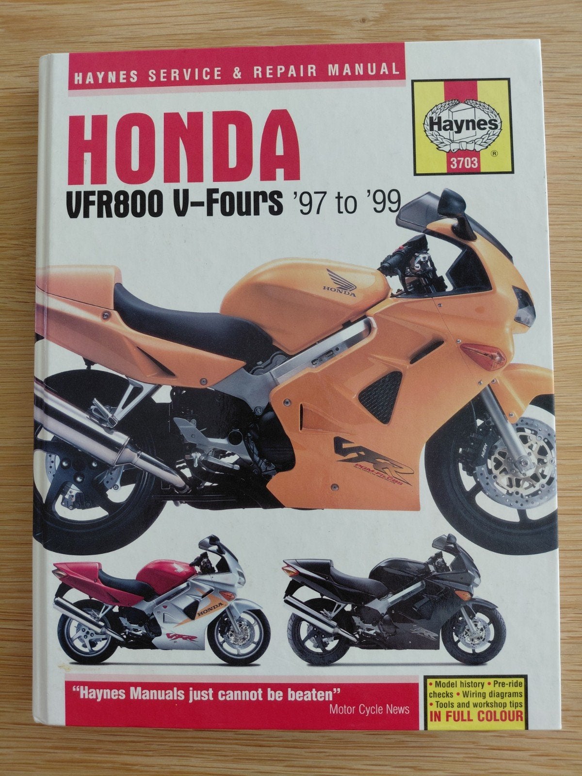 Haynes werkplaatshandboek Honda VFR800 V-Fours 97-99, Motoren, Ophalen of Verzenden, Honda