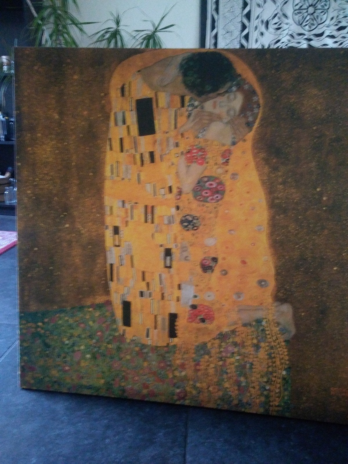 Schilderij 'De Kus' van Gustav Klimt - Canvas, Ophalen
