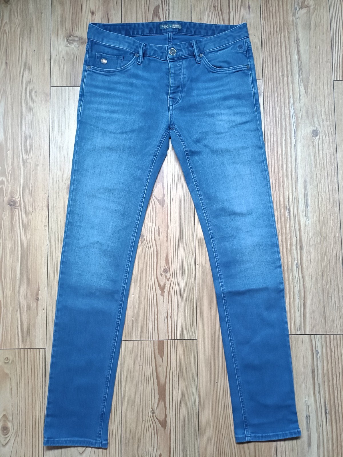 Cast Iron stretch maat 34-34, Ophalen of Verzenden, Zo goed als nieuw, Blauw, W33 - W34 (confectie 48/50)