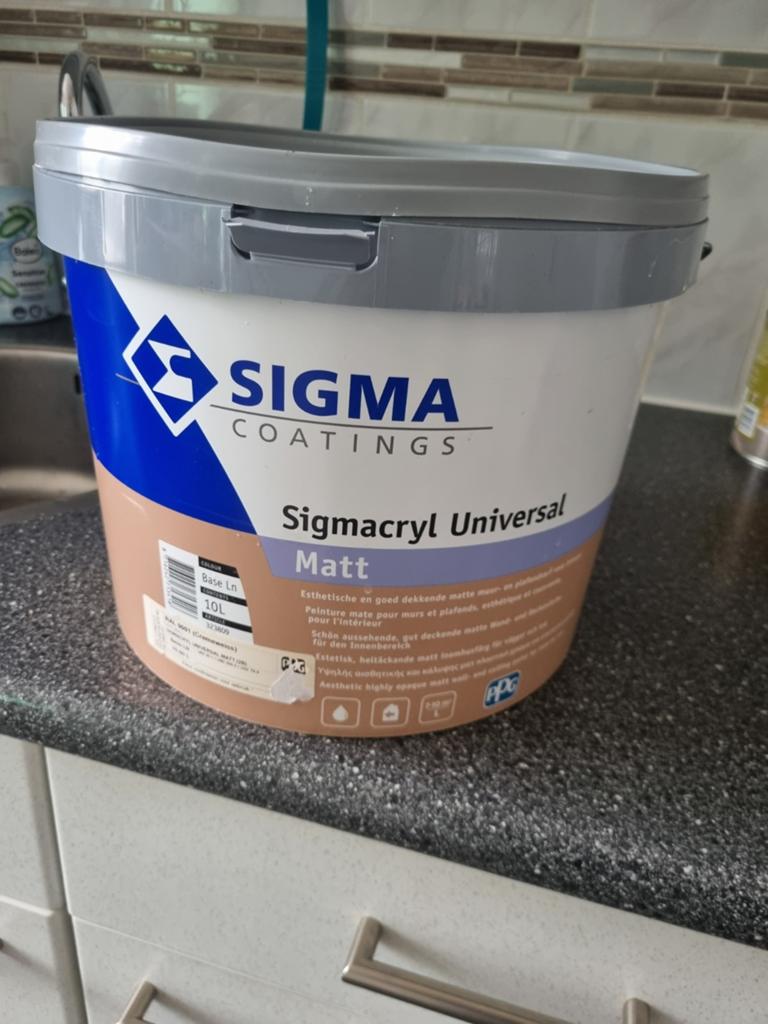 10ltr sigma latex 9001, Ophalen, Wit