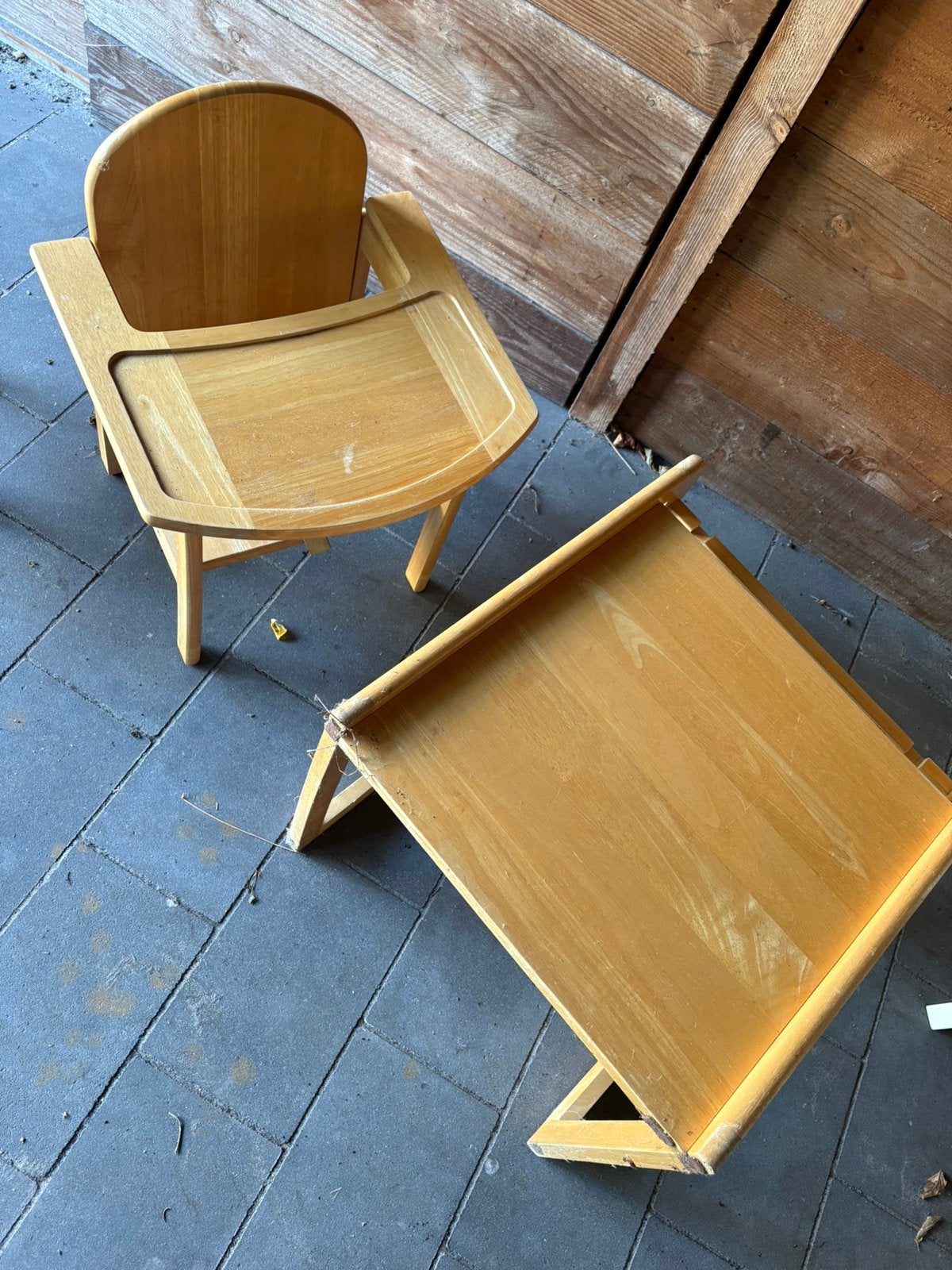 Kinderstoel hout, Ophalen, Gebruikt, Tafel(s) en Stoel(en)