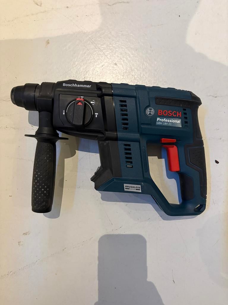 Bosch GBH 18V-21 Accu Boorhamer - Krachtig en Draadloos, 600 watt of meer, Boor- en/of Breekhamer, Ophalen of Verzenden, Zo goed als nieuw