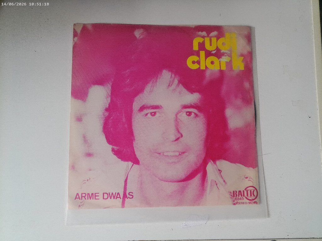 Rudi Clark - Arme Dwaas / jij krijgt nooit konkurrentie, Gebruikt, Fotohoes, 7 inch, Single