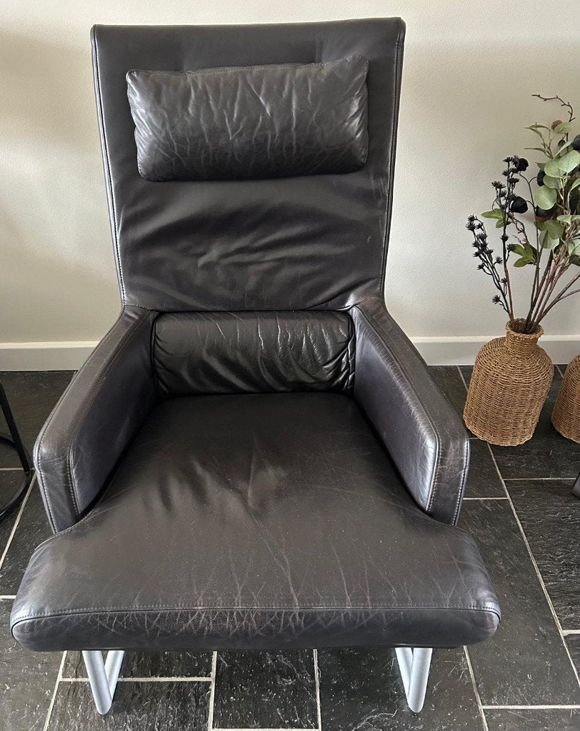 Rolf Benz fauteuils (zwart), Ophalen, Gebruikt, Eenpersoons, Minder dan 75 cm