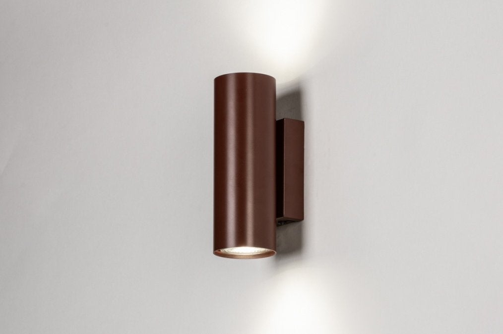 wandlamp roodbruin bruin bank hoekbank hal bed keuken lamp, Ophalen of Verzenden, Nieuw