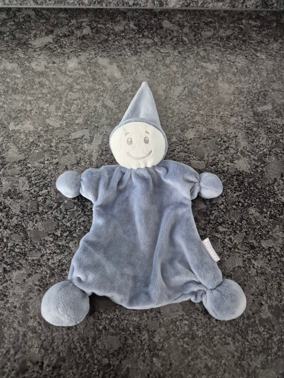 Tiamo - Knuffeldoekje Spookje Blauwgrijs, Ophalen of Verzenden, Overige typen