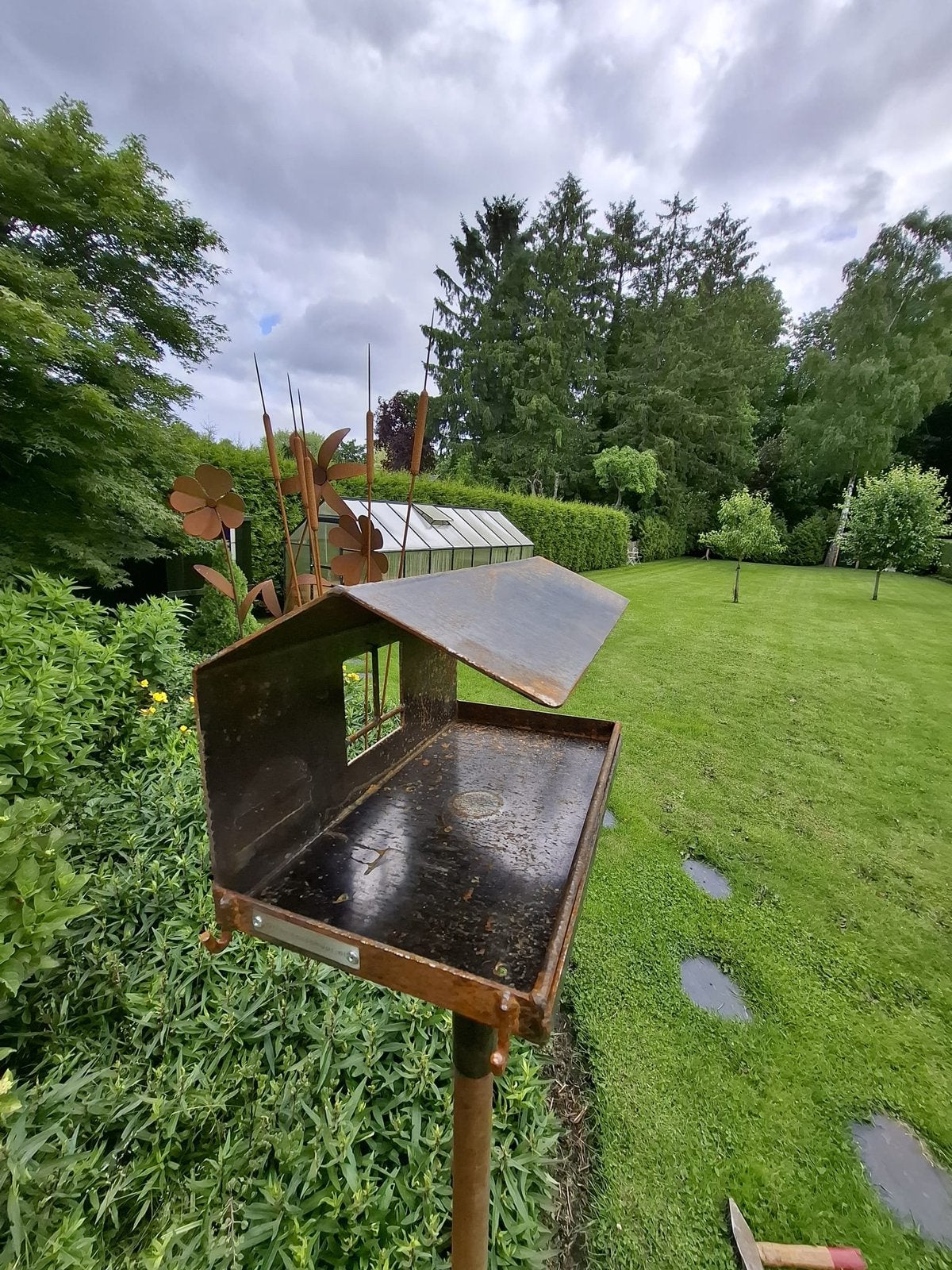 Corten stalen vogelhuisje, Tuin en Terras, Vogelhuisjes en Vogelbaden, Nieuw, Ophalen of Verzenden, Blijham, Ottoboven@gmail.com