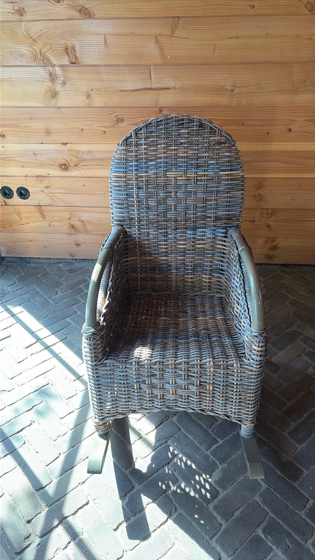 Schommelstoel, Ophalen, Gebruikt, Riet of Rotan, Eén