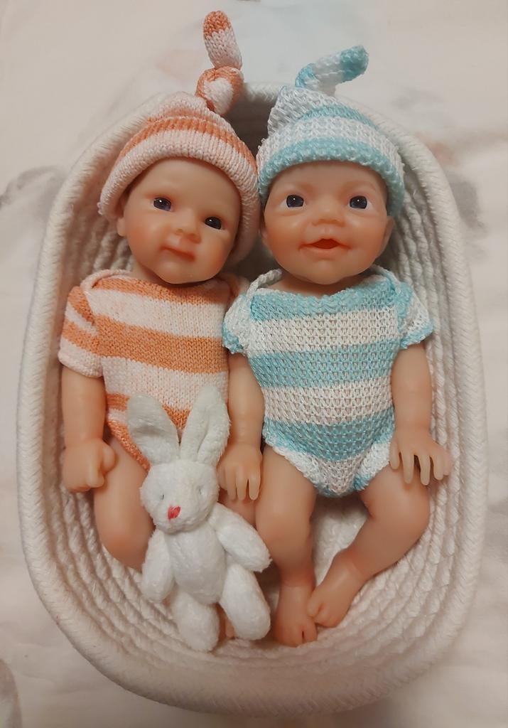 Schattige Siliconen Reborn Baby's, Ophalen of Verzenden, Nieuw, Babypop