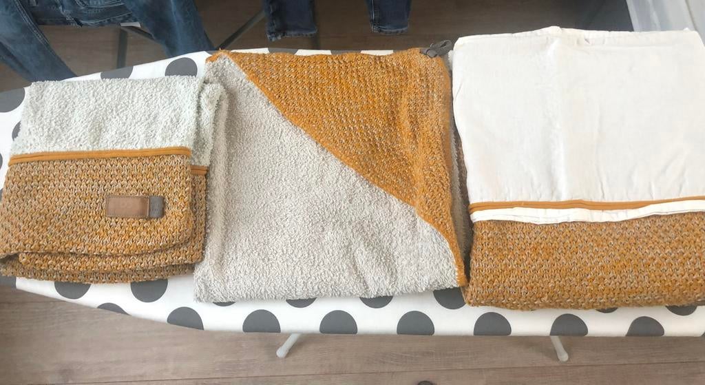 Set Baby’s Only okergeel, Ophalen of Verzenden, Zo goed als nieuw, 100 cm of meer, Deken