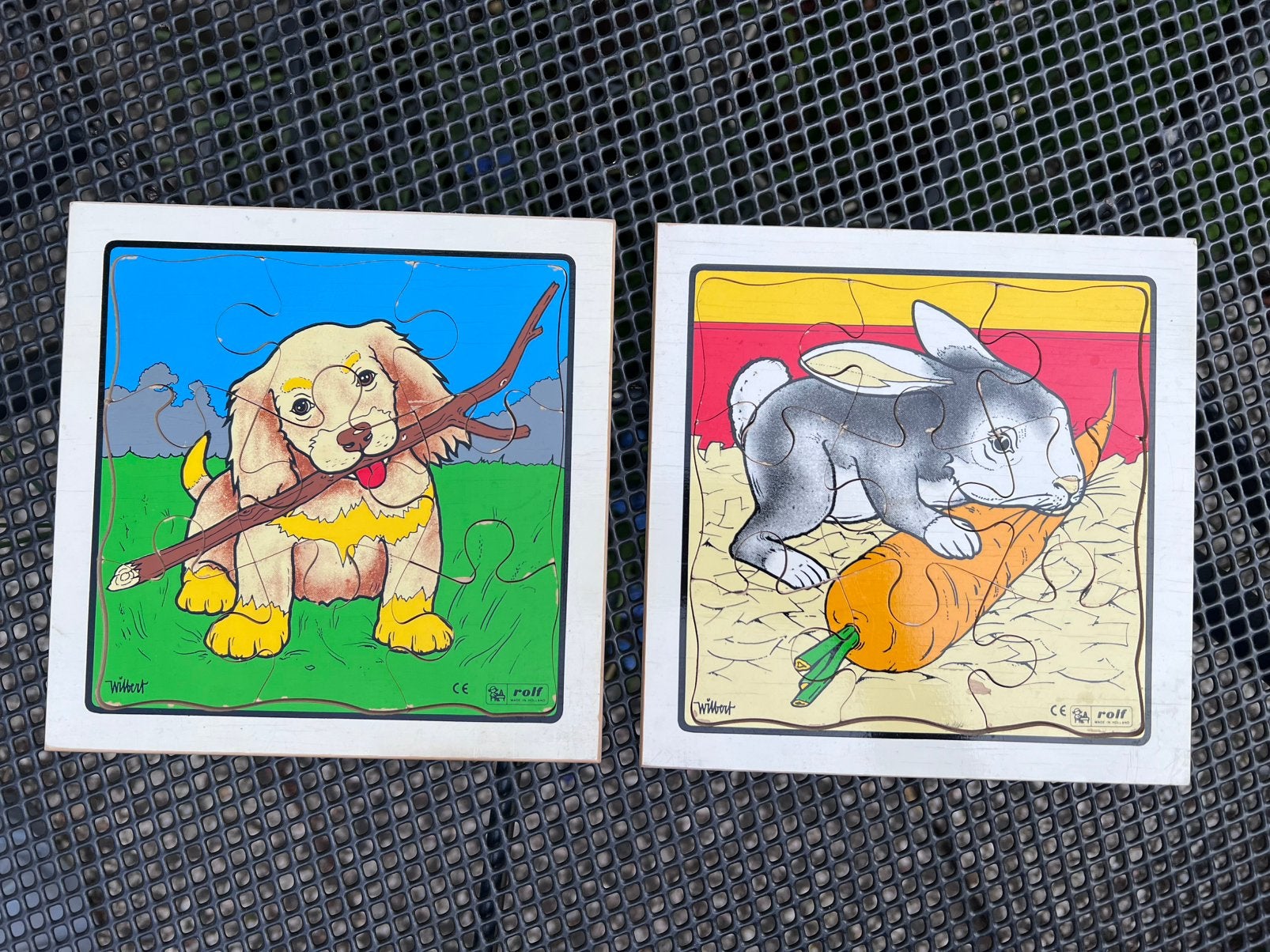 Antieke houten puzzels 2 stuks, Ophalen of Verzenden, Minder dan 10 stukjes, 6 maanden tot 2 jaar