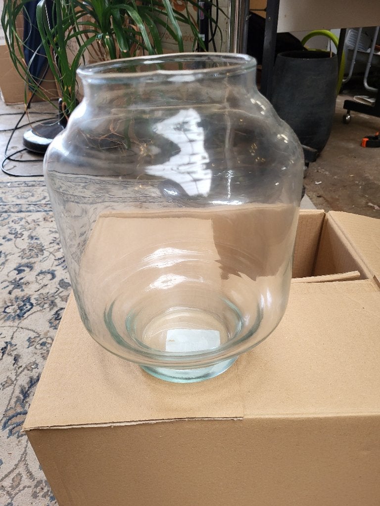 Partij vazen - te gebruiken als plantenterrarium, Transparant, 25 cm, Nieuw, Ophalen of Verzenden