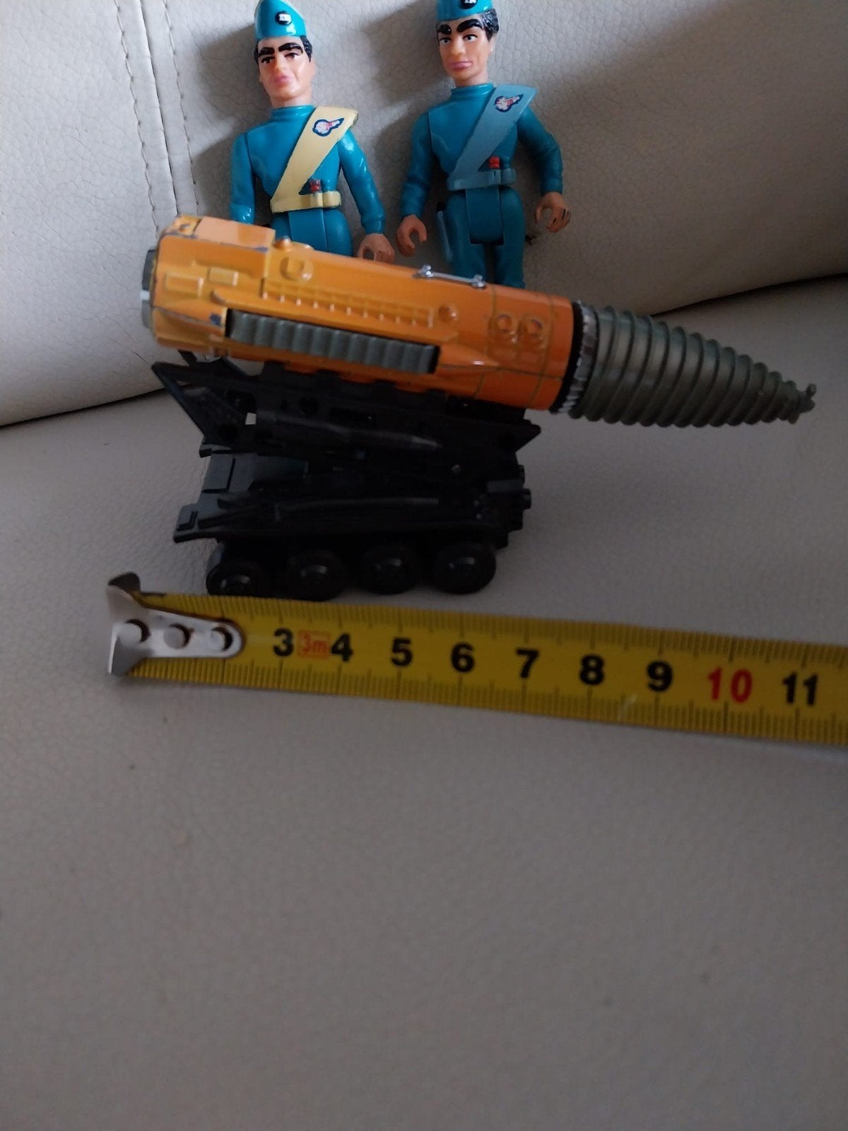 Vintage Matchbox Thunderbirds Scott +Virgil Tracy + The Mole, Ophalen of Verzenden, Gebruikt