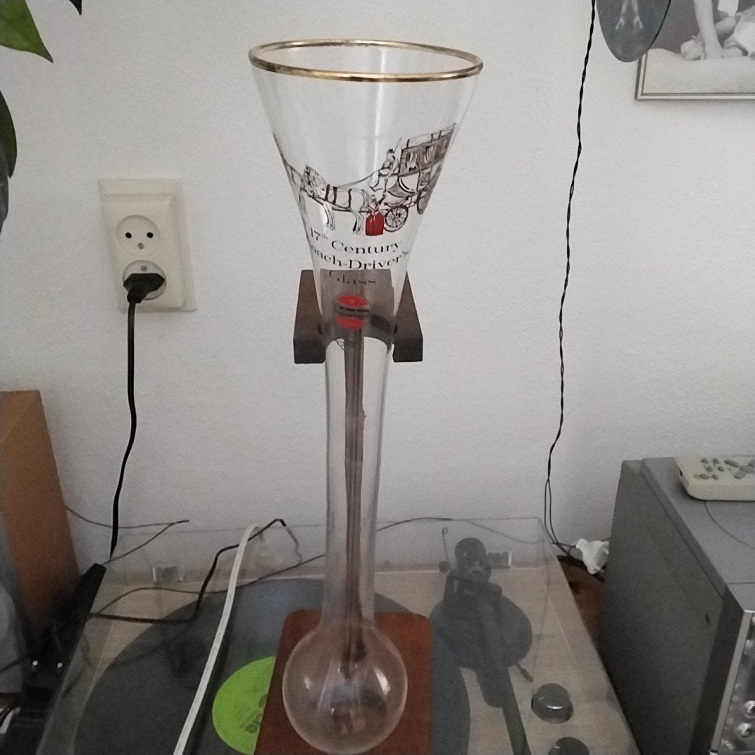 Heineken glas in houder 43 cm, Ophalen of Verzenden