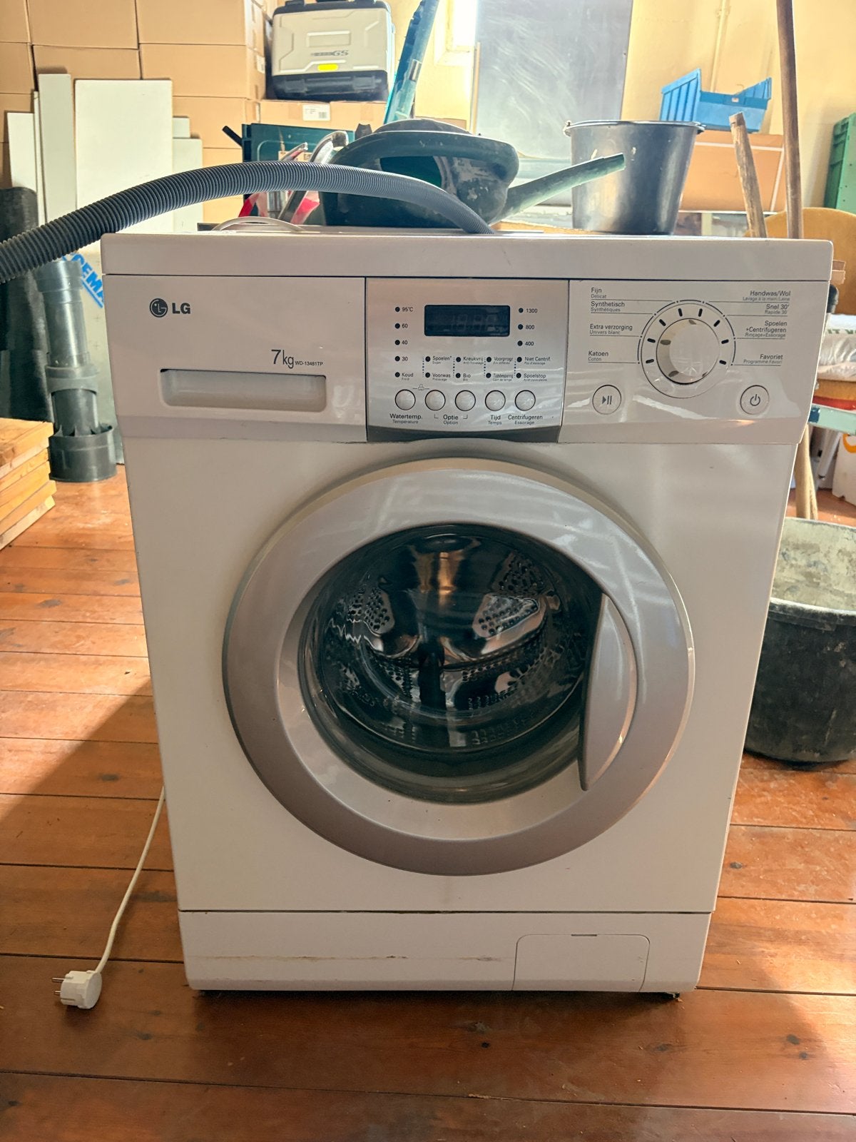 LG Wasmachine 7kg - Goede Staat, Ophalen, Gebruikt, Voorlader, 85 tot 90 cm