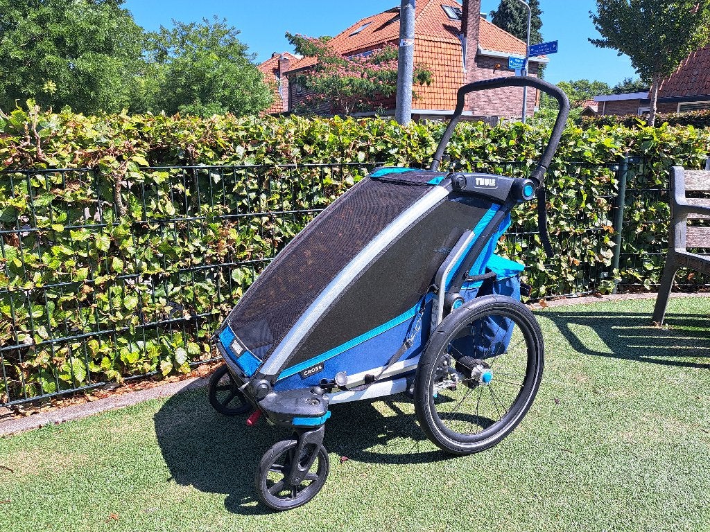 Thule Chariot Cross, kinder fietskar, Fietsen en Brommers, Fietsaccessoires | Aanhangers en Karren, Gebruikt, Opvouwbaar, Minder dan 20 kg