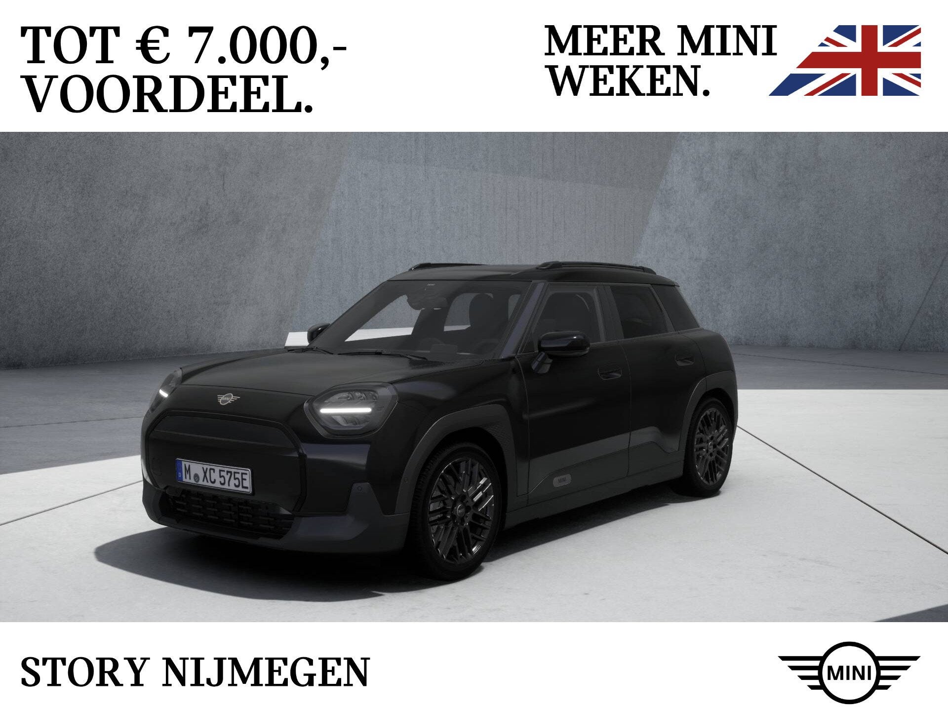 MINI Aceman E / Blackyard / 18" Night Flash Spoke grey, Stof, Met garantie (alle), Zwart, Aceman