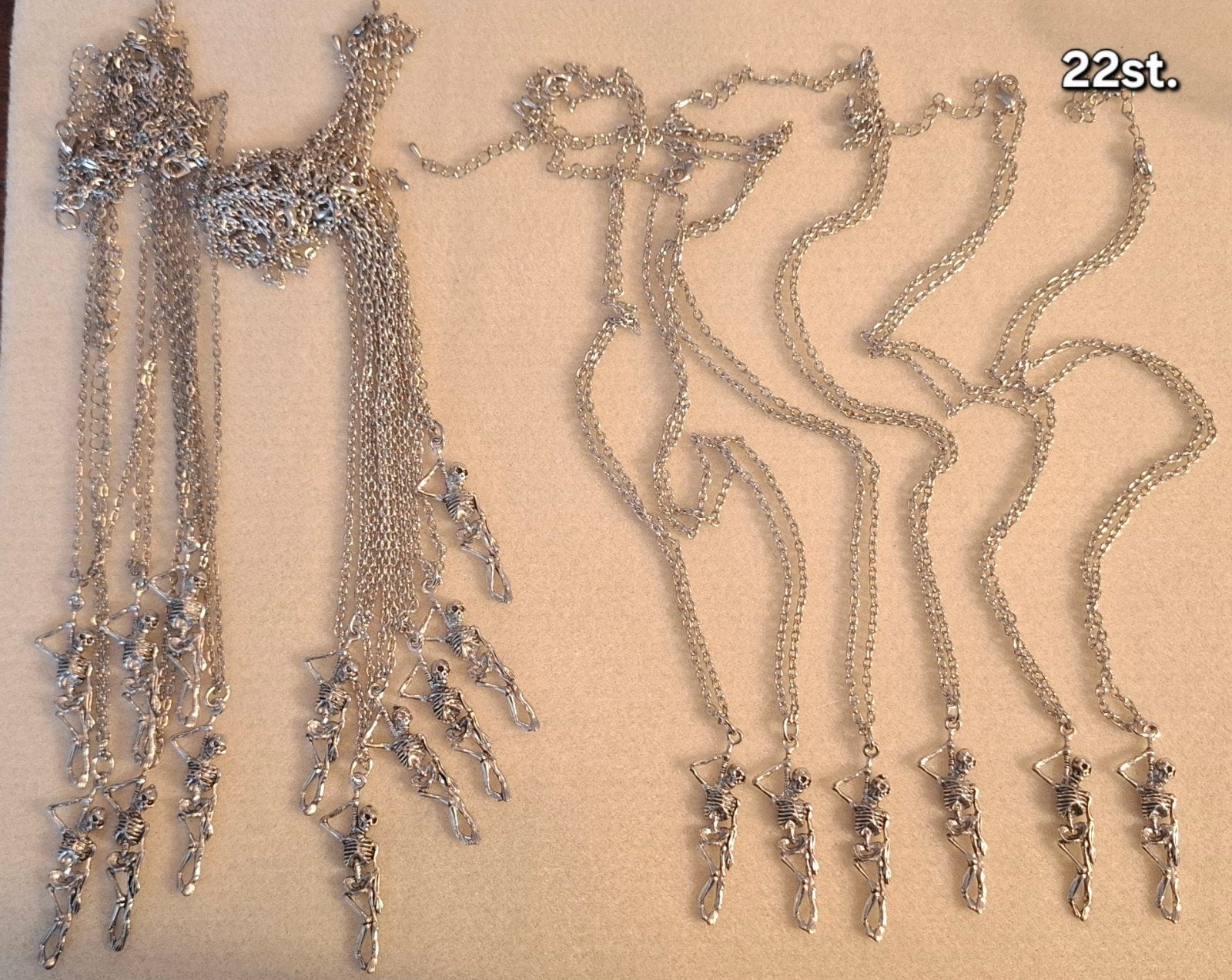 Partij van 106 Gothic - Skull - Stoere sieraden., Ophalen of Verzenden, Nieuw, Zilver, Overige materialen