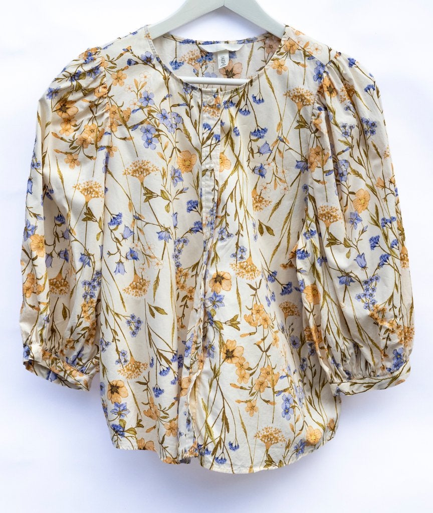 Dames blouse met bijpassende colbert zonder mouwen, Maat 38/40 (M), Kostuum of Pak, Meerkleurig, Ophalen of Verzenden
