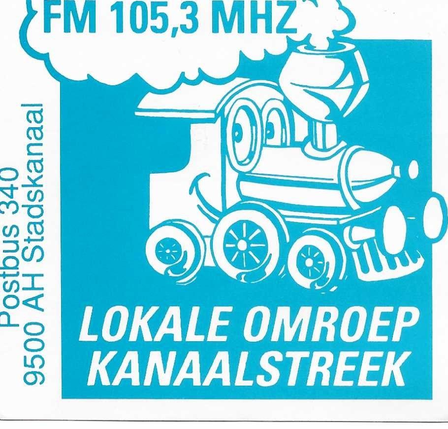 Sticker- -Lokale Omroep Kanaalstreek., Verzenden, Nieuw, Overige typen