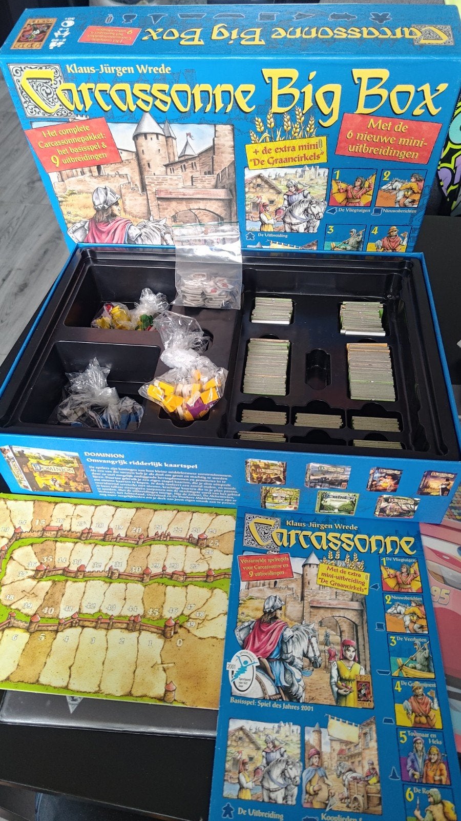 Carcassonne Big Box basis spel met 9 uitbreidingen, ook ruil, Hobby en Vrije tijd, Gezelschapsspellen | Bordspellen, Vijf spelers of meer