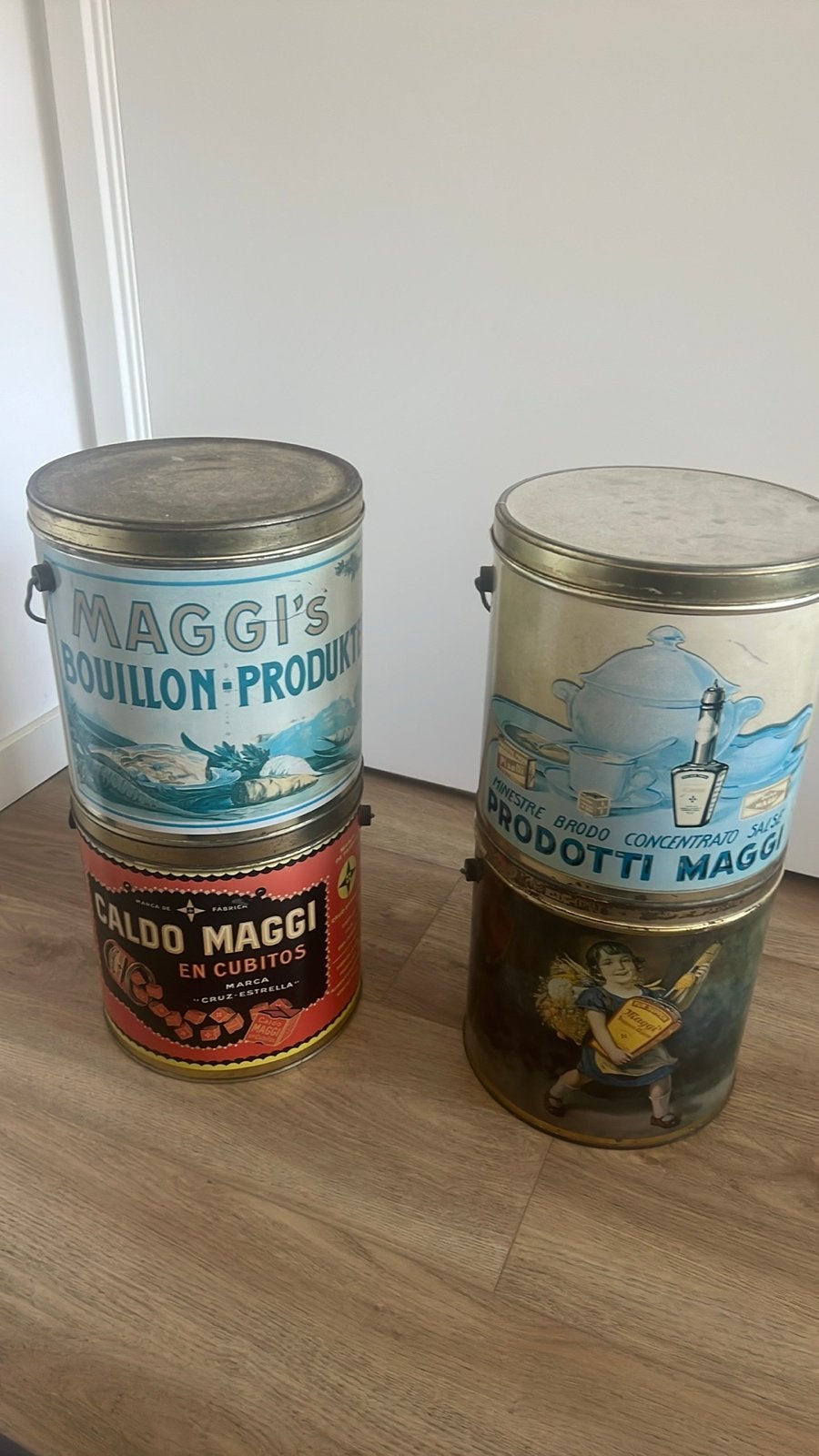 Vintage Maggi Blikken - Decoratieve Keukenopslag, Ophalen of Verzenden