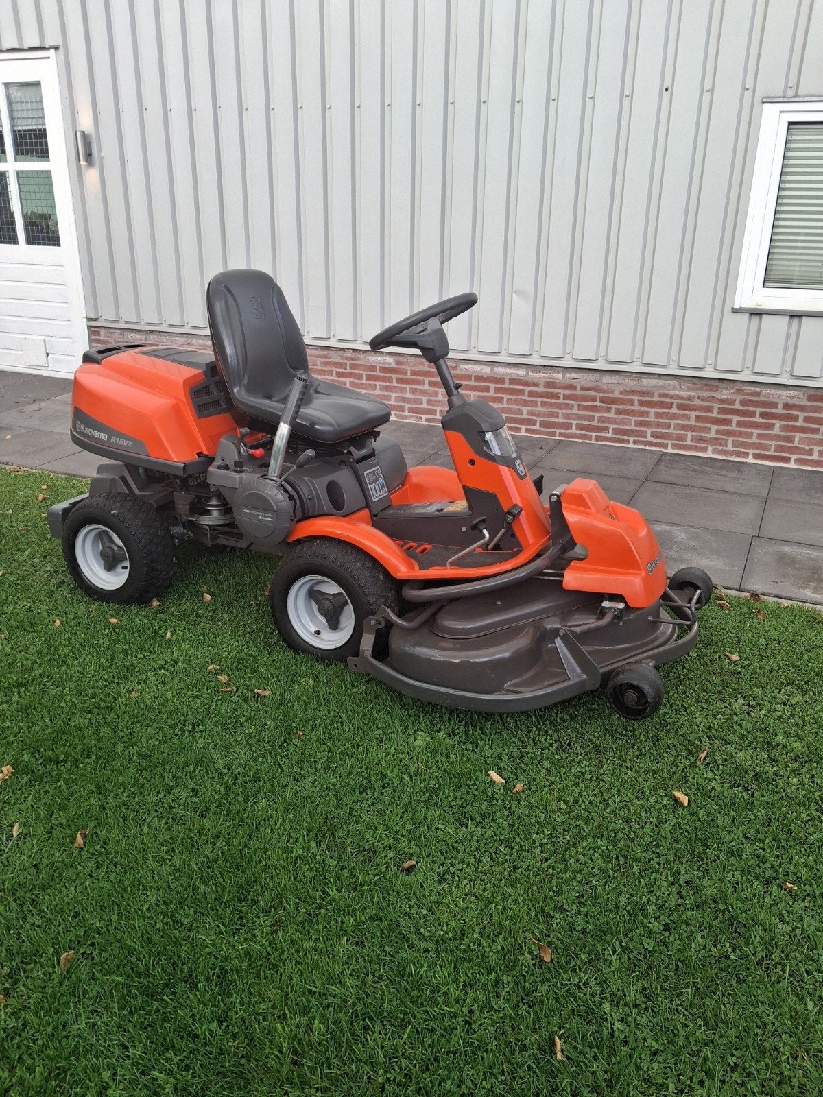 Husqvarna Rider 15v2 Combi 112 dek, 198 uur 2 Cyl kawasaki!, Husqvarna Rider 15v2 combi 112 maaidek, Rider 15 v2, Ophalen of Verzenden