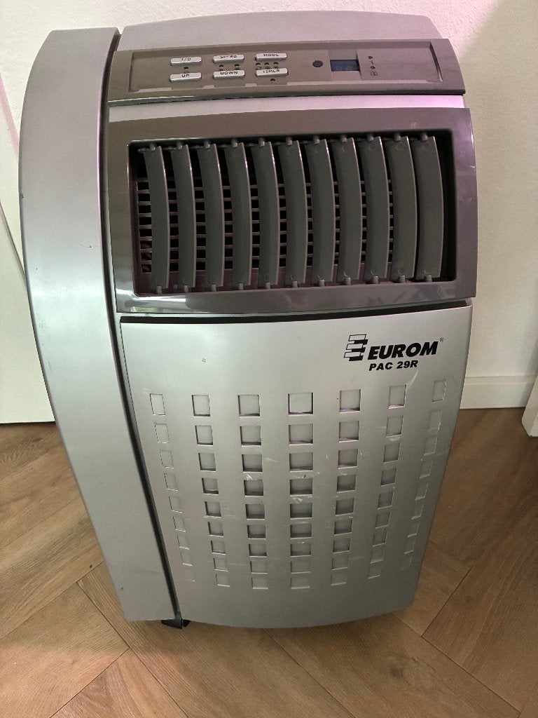 Mobiele airconditioning Eurom PAC 29R, Ophalen, Gebruikt, Minder dan 60 m³, 2 snelheden